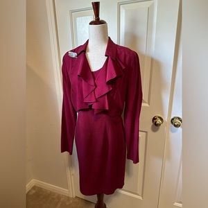 All That Jazz | y2k Ruffle Satin Shift Mini dress set | Size: Small